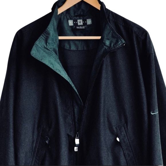 Nike Other - Nike Black and Green Golf Jacket